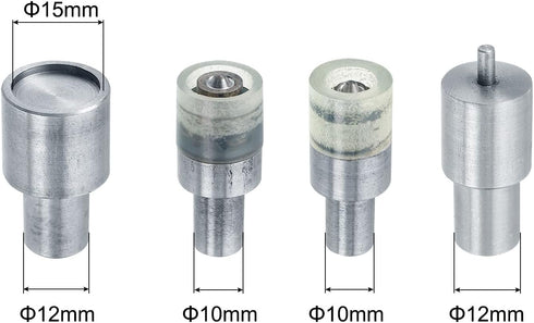 uxcell Snap Buttons Die Mold Set, Electric Snap Pressing Machine Setter Replacement Kit for 201# Fasteners Buttons 15mm Dia...