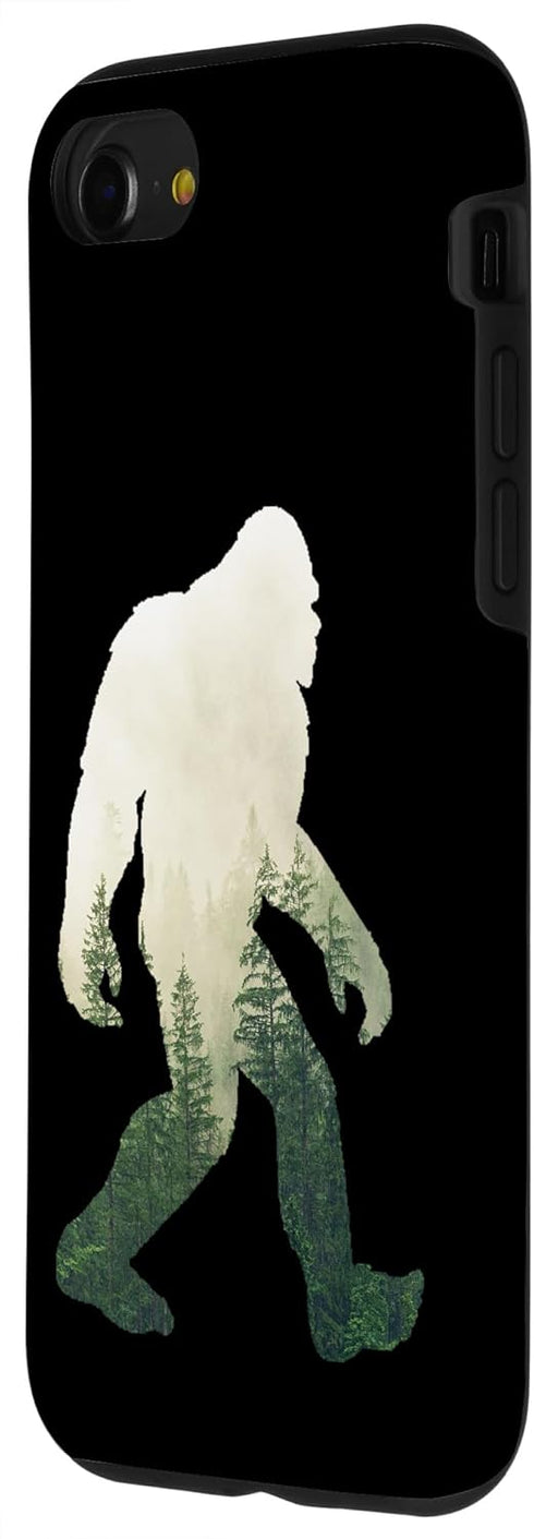 iPhone SE (2020) / 7 / 8 Bigfoot Figure Sasquatch Yeti Nature Double Exposure Case...