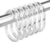 Amazer Plastic Shower Curtain Rings, Shower Curtain Hooks, 24 Pcs C Shaped Shower Hooks for Shower Curtain, Clear Shower Curtain Hooks for Bathroo...