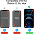 amFilm Magnetic OneTouch 3 Pack Compatible with iPhone 12 Pro Max 6.7" Screen Protector Tempered Glass Accessories, Premium Easiest Installation K...