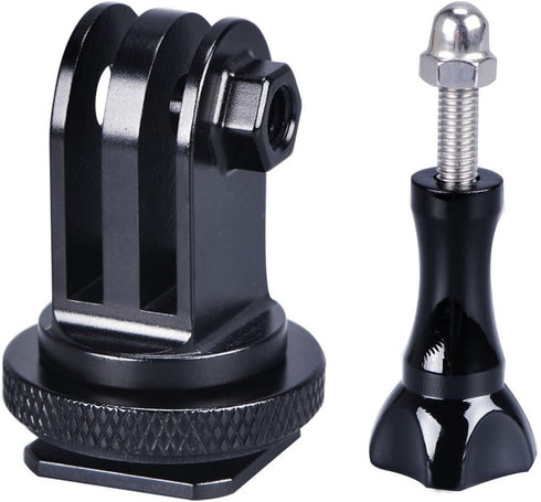 Smatree Full Aluminum Tripod Screw to DSLR Camera Flash Cold Shoe Mount Adapter Compatible for G*pro Camera 12/11/10/MAX/9/8/7/6/5/4/3+/3/DJI OSMO...