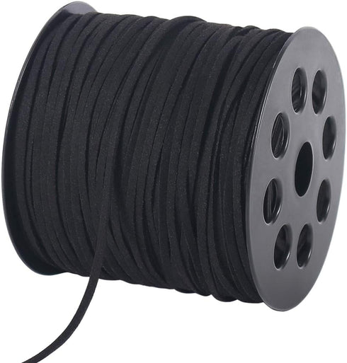Tenn Well 2.6mm Suede Cord, 100 Yards Flat Faux Leather Cord String for Necklaces, Bracelets, Jewelry Making, Beading, DIY Crafts Halloween Decor ...