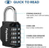 Combination Lock, 4 Digit Combination Padlock for School Gym Sports Locker, Fence, Toolbox, Case, Hasp Cabinet Storage (1 Pack, Black)...