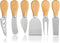 Cheese Knives Set - Cheese Knife, Cheese Spreader, Cheese Fork, Cheese Slicer, Cheese Cutter, Butter Knife – 6PCS Mini Stainless Steel Cheese Kniv...