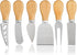 Cheese Knives Set - Cheese Knife, Cheese Spreader, Cheese Fork, Cheese Slicer, Cheese Cutter, Butter Knife – 6PCS Mini Stainless Steel Cheese Kniv...