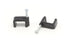 THE CIMPLE CO - Siamese Coaxial Cable Clips, Cat6, Electrical Wire Cable Clip, 1/2 in Nail Clip and Fastener, Black, Double(50 Pieces per Bag)...