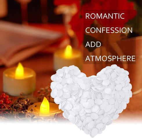 Premium Artificial Silk Rose Petals Flower Girl Scatter Petals for DIY Wedding Aisle Centerpieces Table Confetti Party Favors Home Decoration, Whi...