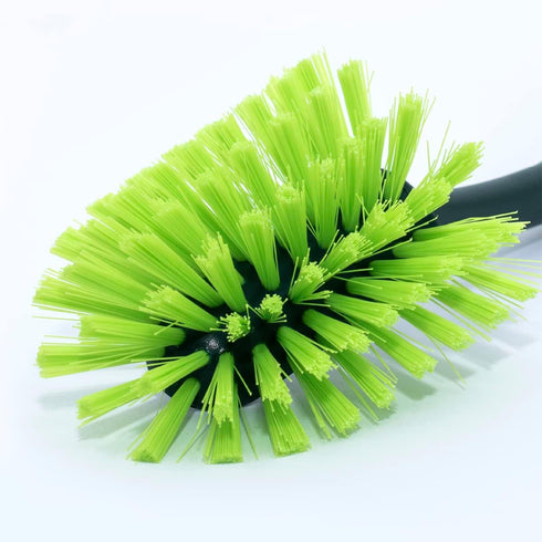 Pine-Sol Long Handle Dish Brush – Soft Bristle Kitchen Scrubber, Safe with Non-Stick Cookware, Oblong...