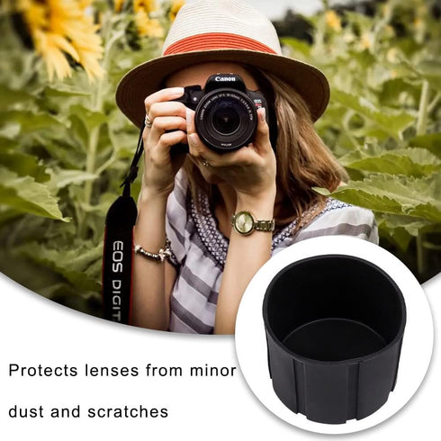 Camera Lens Cap SLR Camera Silicone Protector Cap Dustproof Lens Cover for 65-110mm DSLR Camera Lenses...