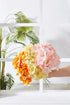 Artificial Hydrangea Flowers Blush Heads 10 Fake Hydrangea Silk Flowers for Wedding Centerpieces Bouquets DIY Floral Decor Home Decoration with St...