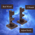 ChampWe Wizard Wand Display Stand Wooden Magic Wands Holder 3 Tiered for Collection Brown...