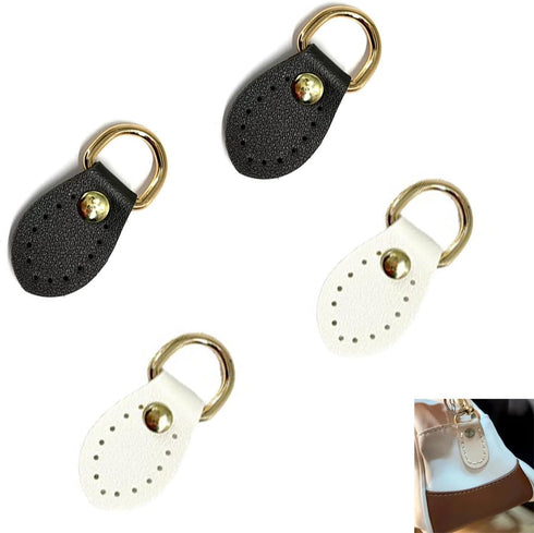 4 Pack Purse Strap Mount Hook PU Leather Sewing Buckle DIY Hanging D-Ring Clips Replacement for Purse Making Supplies Handbag Shoulder Belt Hardwa...