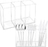 Rainmae 2Pack Acrylic Cutlery Storage Organizer, Plastic Cutlery Utensil Holder Storage Organizer Caddy for Kitchen Countertop Organization, Holds...