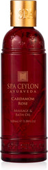 Spa Ceylon Cardamom Rose Massage & Bath Oil for Soothing Body Ritual | Natural Massage Oil | Body Oil Massage| Professional Massage Oil | Oil for ...