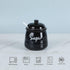 HAOTOP Farmhouse Porcelain Sugar Bowl with Lid and Spoon 12oz,Easy to Clean (Black)...