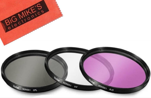 46mm 3 Piece Filter Kit (UV-CPL-FLD) for Panasonic Lumix DMC-G7 Camera with 14-42mm Lens, Lumix G 20mm f/1.7 II, Lumix G 25mm f/1.7, LUMIX 45-175M...