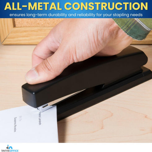 1InTheOffice Office Stapler for Desk, Heavy Duty Desk Stapler, Black, 20 Sheets Capacity,"2 Pack"...