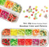 AKOAK 2 Boxes of Crystal Mash Clay Strip Flowers Fruit Slices Apples, Strawberries, Watermelons Nail Crafts Making, Decorations Scrapbook DIY Craf...