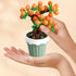 Mini Flower Succulent Bonsai Building Block Set,Simulation Pot Plant Artificial Particle Flower Botanical Collection Construction Building Bricks ...