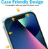 Simple Snap Tempered Glass Screen Protector Compatible with iPhone 13 Mini — Invisible Premium Protection that is Fingerprint Free, Bubble Free an...