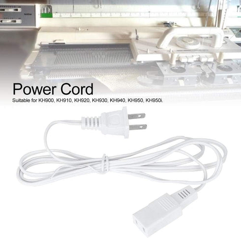 Zerodis Power Cord Cable for KH920/KH930/KH940, Power Cord Sewing Machine Cable Knitting Machine Accessories US Plug 110V......