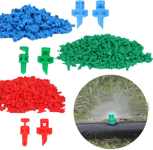 90 pcs, 90/180/360 Angle Sprinklers Miniature Garden Lawn Water Spray Atomization Sprinkler Nozzle Irrigation System Plant Waterer Garden Irrigati...