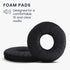 kwmobile Ear Pads Compatible with Sony MDR-ZX100/ZX110/ZX300/V150 Earpads - 2X Replacement for Headphones - Black...