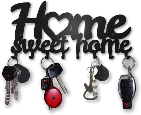 SirHoldeer Key Holder Wall Mount, Key Hooks for Wall, Key Rack for Wall Decorative, Llavero de Pared para Hogar, Metal Wall Decor for Hallway, Ent...