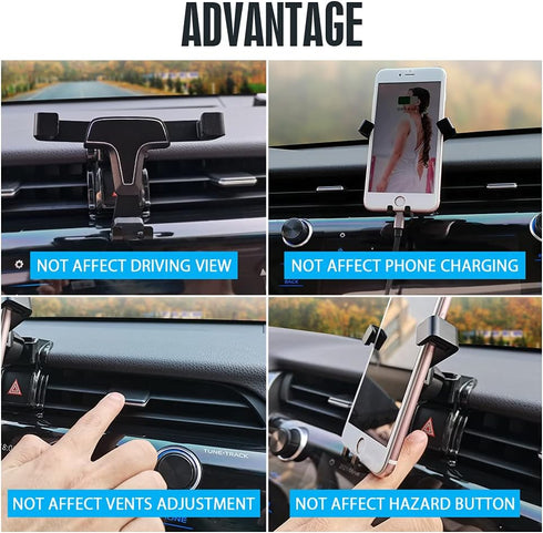 for Lexus RX 350 450h Accessories Car Phone Holder Mount 2021 2020 2019 2018 2017 2016 Cell Phone Air Vent Dedicated Cradle Gravity Navigation Bla...