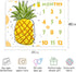 Pineapple Baby Monthly Milestone Blanket, 48x40in Cool Summer Fruits Blanket Newborn Mom Gifts for Newborn Baby Shower,Baby Growth Chart Photograp...