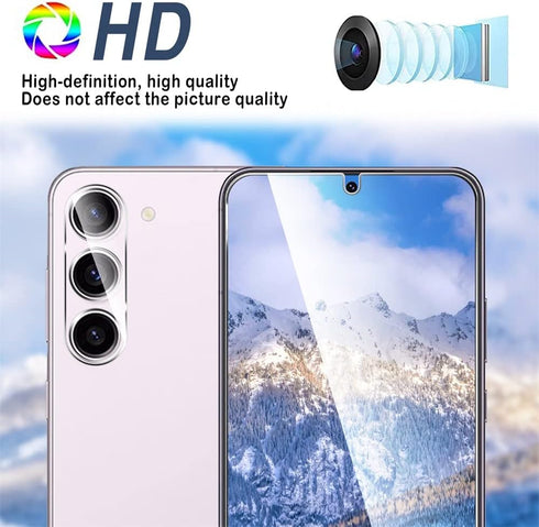 [3+3 Pack Compatible for Samsung Galaxy S23 Screen Protector 6.1 inch + Samsung S23 Camera Lens Protector Tempered Glass Case Friendly...