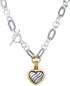 UNY JEWEL Jewelry Fashion Trendy Pendants Antique Pendant Heart Cable Wire Desinger Inspired Women Charms Necklace Gift...