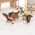 4 Pcs/Set Squirrel Miniature Figurines,Mini Animals Play Set Fairy Garden Ornaments,Garden Terrarium Home Decor Accessories(grey)...