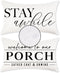 Outdoor Pillow Covers Waterproof 12x20 Set of 2 Welcome to Our Porch Stay Awhile Cushion Cases for Patio Furniture Sofa Couch Decor...