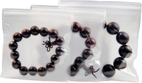 PABCK 4.4x4.4 inch (Inside Size 4.25x3.86 inch) 5.9mil Clear Jewelry Anti Oxidation Bag Clarity Packaging for Zip Resealable Closure Lock Pouch Pl...