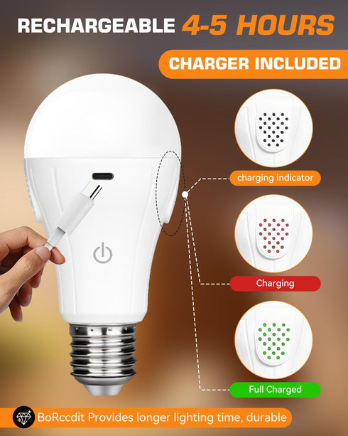 Battery Operated Light Bulb with Remote Control 1800K...