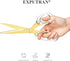 Acrylic Scissors 9-Inch, Clear Acrylic Handle & Gold Stainless Steel Scissors for Office, Home & Sewing Use, Office Supplies and Accessories...