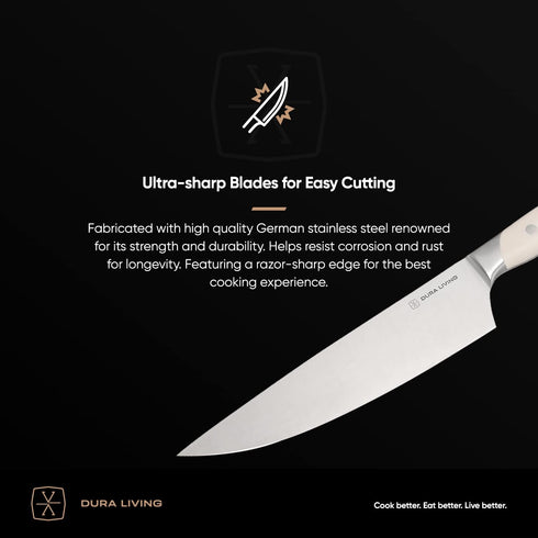 2-Piece Professional Kitchen Knife Set – Ultra Sharp, Precision Forged High Carbon German Stainless Steel, 5" Utility & 3.5" Paring Knives, Ergono...