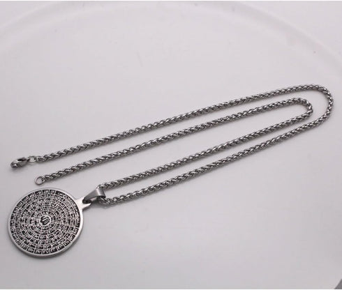 Asma-ul-Husna 99 Names of ALLAH stainless steel 60 cm chain necklace for man women Islamic muslim jewelry...