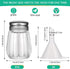 12 Pcs Cube Shape Mini Salt and Pepper Shakers Bulk 0.5 oz Small Cube Glass Spice Shaker with Plastic Mini Funnels for Wedding Kitchen Restaurant ...