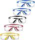 mozeeda 5 PACKS Safety Glasses Goggles, Men Women Clear Anti-fog UV400 Protection Eyeglasses Adjustable Temples ANSI Z87 Eyewear Protection Anti-S...