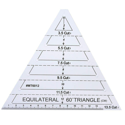 Triangle Quilting Ruler, Easy Diagonal Sets Ruler Laser Cut Acrylic Ruler Easy Precision Cutting Ruler for Quilting Sewing and Crafts...