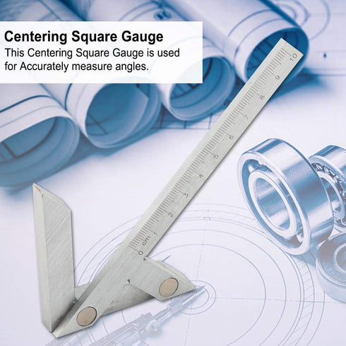 Center Measuring Tool, Center Finder Line Gauge Woodworking,Center Finder Tool, Centering Gauge Tool 100 * 70mm...