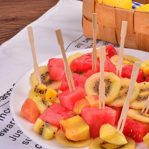 200 Pcs Bamboo Forks 3.5 inch, Wooden Appetizer Forks Mini Food Picks for Party, Banquet, Buffet, Catering, and Daily Life...