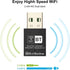 Blueshadow Mini 2-in-1 USB WiFi Bluetooth Adapter AC600-2.4G/5G Dual Band Wireless Network Adapter for Desktop PC, Bluetooth 4.2, WPA3 Network Sec...
