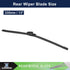 X AUTOHAUX Rear Windshield Wiper Blade Replacement for Volkswagen Golf 2010-2014 for Volkswagen Jetta 2009-2014 for Volkswagen Rabbit 2006-2009...