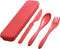 Portable Cutlery Set with Case, Reusable Plastic Knife Fork Spoon Tableware Set, Travel Utensils Set for Camping Picnic Office School or Daily Use...