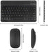 Bluetooth Keyboard and Mouse Combo,Ultra Slim Rechargeable Portable Wireless Keyboard Mouse Set Compact for Android Windows Tablet Cell Phone iPho...