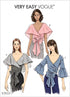 Vogue Patterns Misses' Top, 14-16-18-20-22, red...