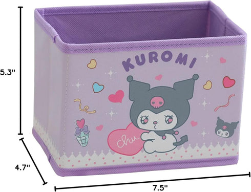 Kawaii Collapsible Storage Bin, Cute Storage Box Foldable Baskets Kawaii Office Desk Organizer Cute Room Decor...